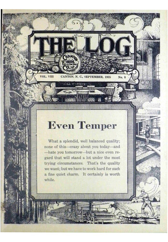 The Log Vol. 8 No. 08 | Search | Collections | Southern Appalachian Digital  Collections